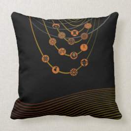 Stam- symboldekorativ kudde 20" x 20",
