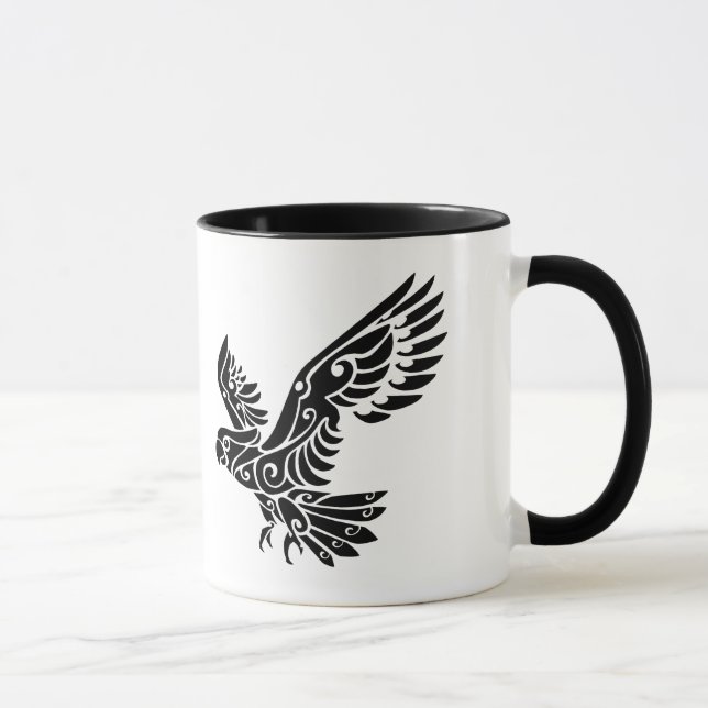 Stam- tatuering för kakaduapapegojafågel mugg (Höger)