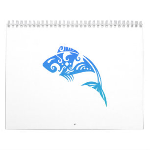 Stam- tatuering för Maori fisk - gåvaidé Kalender