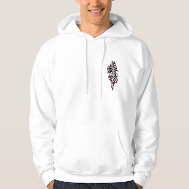 Stam- tatuering med skallen hoodie (Framsida)