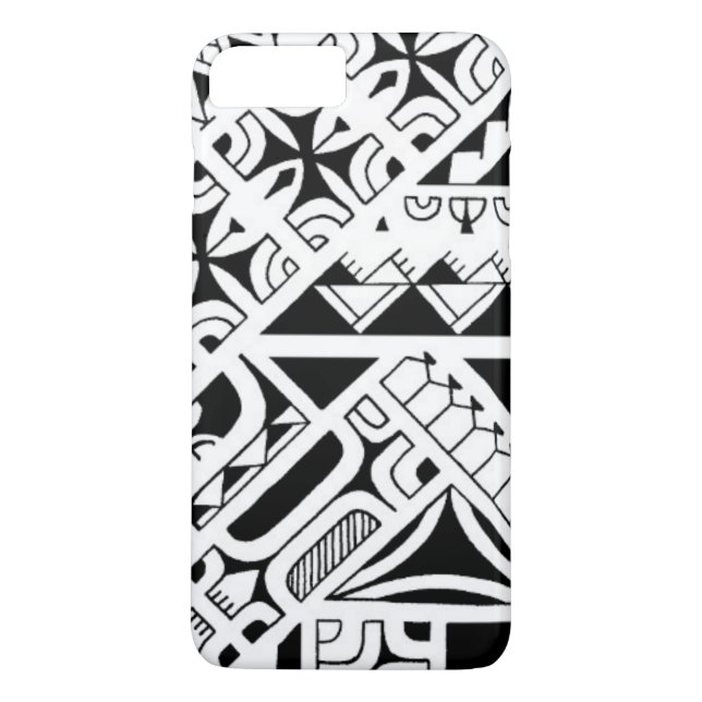Stam- tatueringdesign i Marquesan östilar Case-Mate iPhone Skal (Baksida)