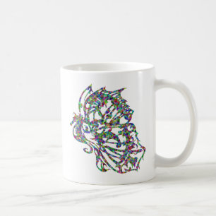 Stam- tatueringfjärilsSeahorse Kaffemugg