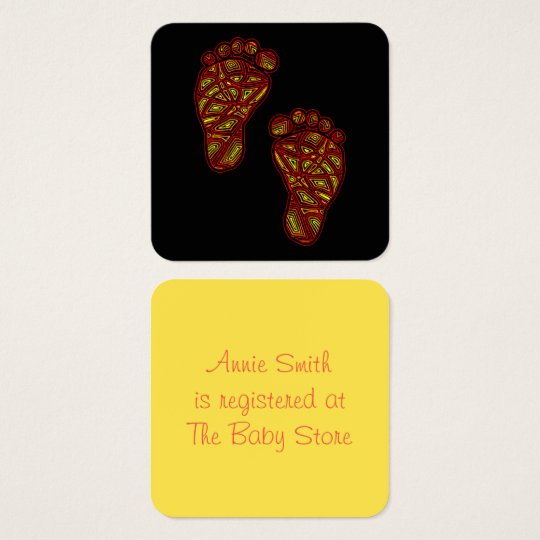 Stam- Toes Fyrkantigt Visitkort