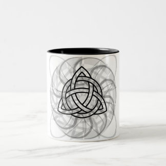 Stam- Triquetra tatuering Två-Tonad Mugg