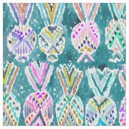 Stam- tropiska vattenfärghawaiiboananas tyg