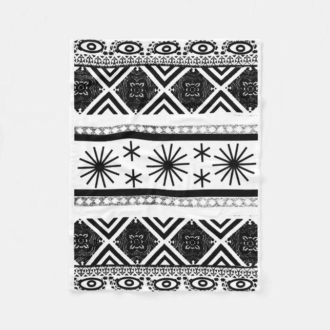 Stam- tryckdesign fleecefilt (Framsidan)