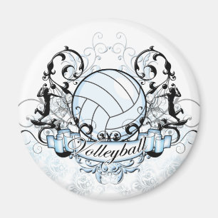 Stam- volleyboll magnet