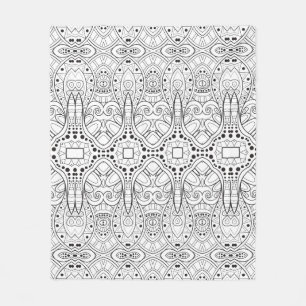 Stam- Zendoodle design Fleecefilt