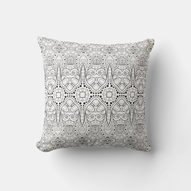 Stam- Zendoodle design Kudde (Framsida)
