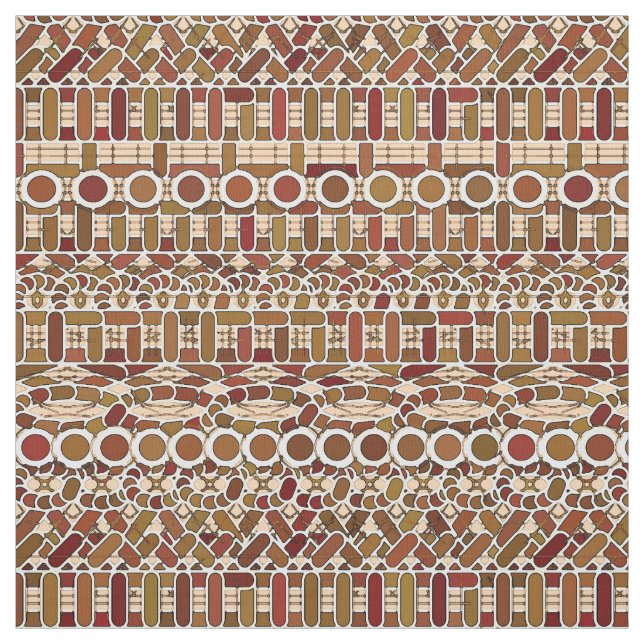 Stambatik - neutralter med jordtoner tyg (Provkarta)