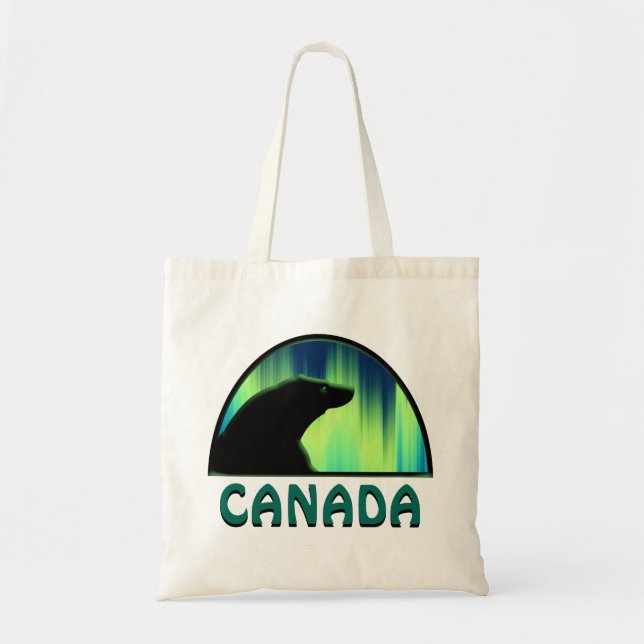 Stambjörnsbjörn Tote bags Nord Ljus Björsbälte Tygkasse (Framsidan)