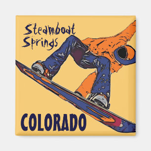 Stamboat Vår Colorado snowboard magnet