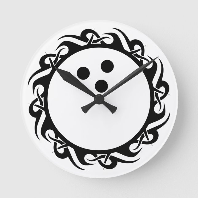 stamBOWLING Rund Klocka (Framsida)