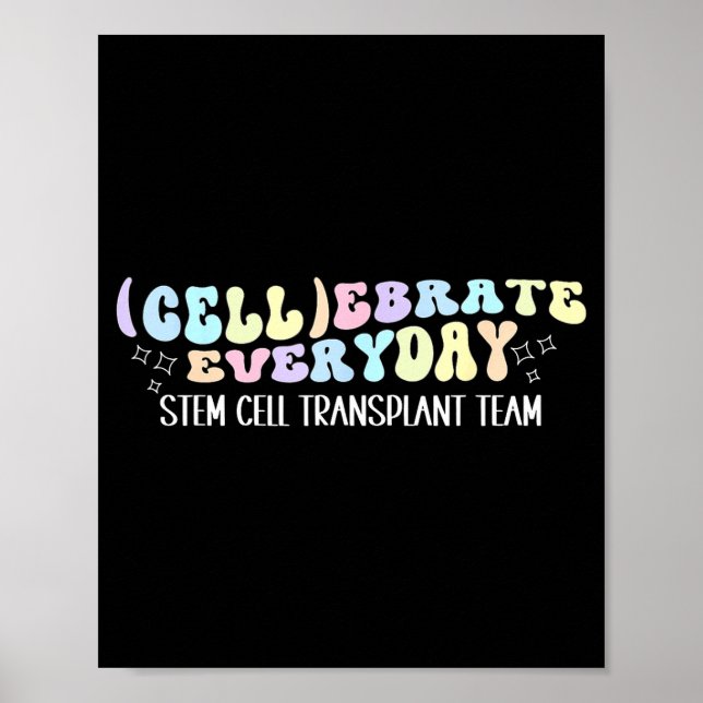 Stamcellstransplantationsteam Benmärgstransplantat Poster (Framsidan)