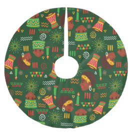 stametnisk inhemsk afrikansk kwanzaa helgdag julgransmatta borstad polyester