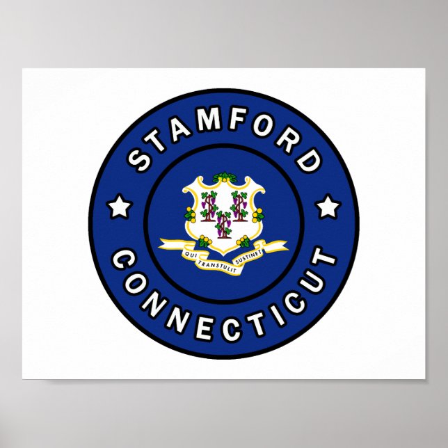 Stamford Connecticut Poster (Framsidan)