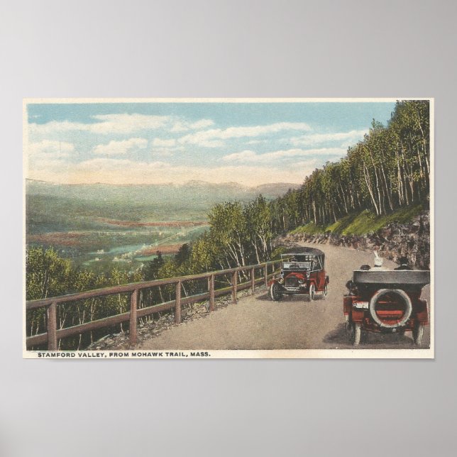 Stamford Valley från Mohawk Trail, Massachussets Poster (Framsidan)