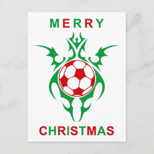 stamfotboll god jul helg vykort