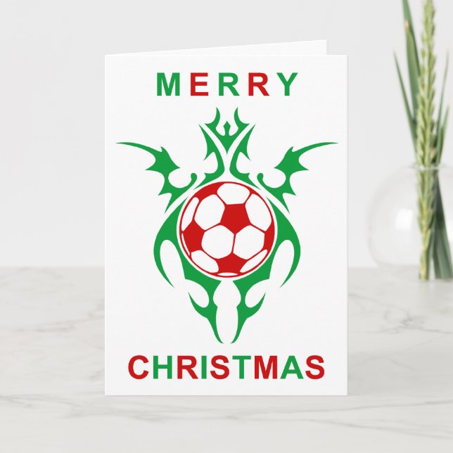 stamfotboll god jul helgkort (Framsida)