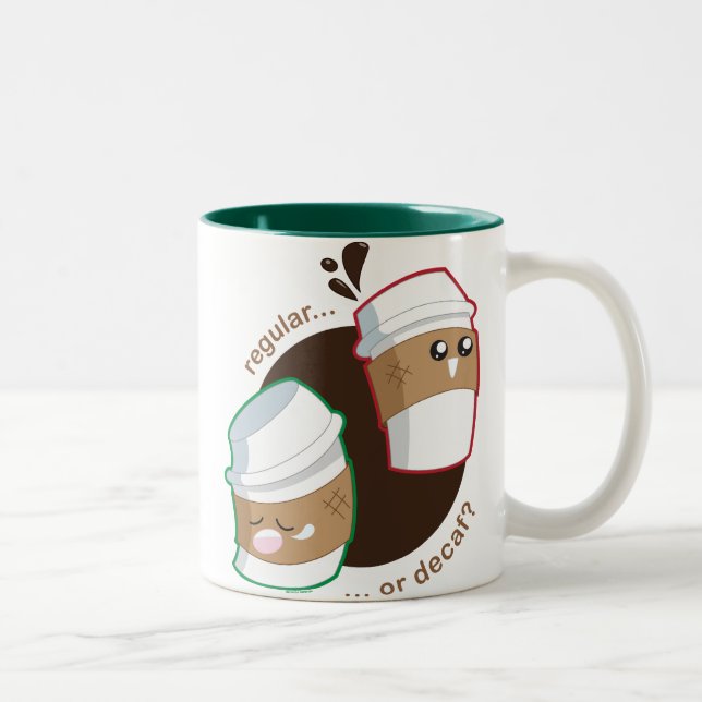 Stamgäst eller Decaf? Två-Tonad Mugg (Höger)