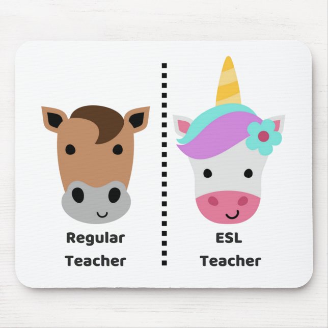 Stamgäst VS Esl-lärare Mousepad Musmatta (Framsidan)