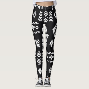 Stamgeometrisk: snyggtens sömlösa bakgrund. leggings