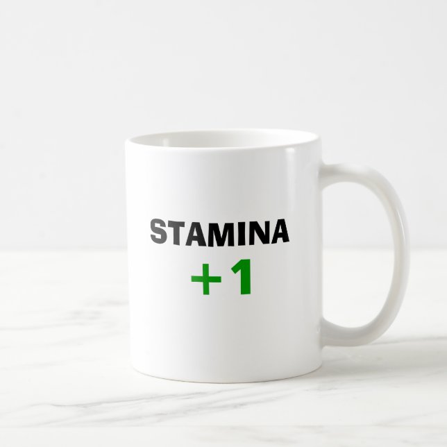 STAMINA +1 (vänsterhänt) Kaffemugg (Höger)