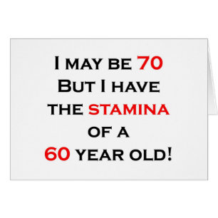 stamina 70 hälsningskort