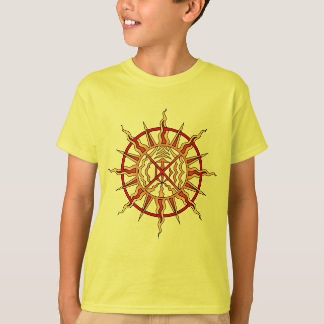 stamkonst i Barn Första nationerna T-Shirt Andlig (Framsida)