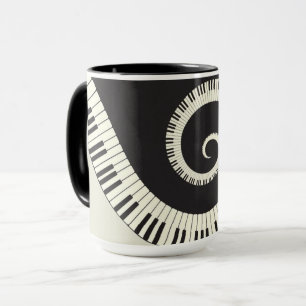 Stämm det themed pianot för musik den Combo mugg