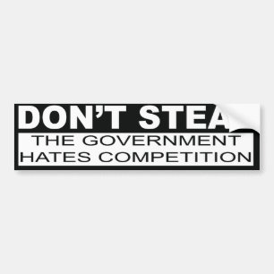 Stämma inte att regeringen hates stöt. bildekal