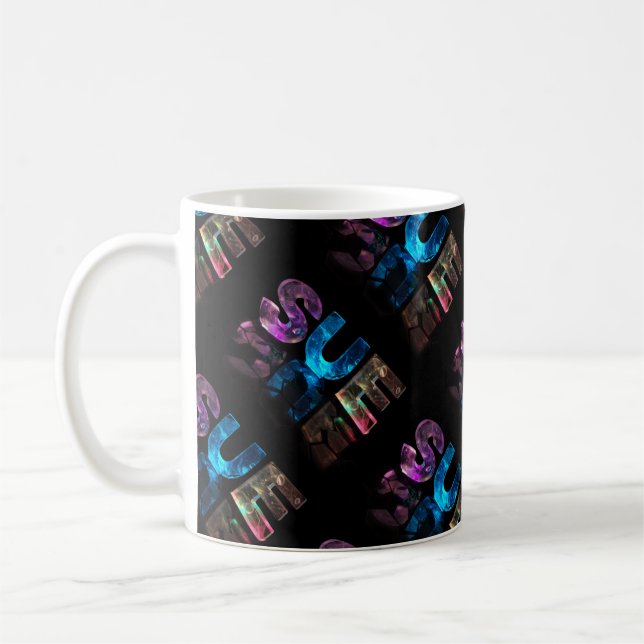 Stämma - namn stämm i 3D tänder (fotografera), Kaffemugg (Vänster)