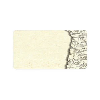 Stammar av Israel Antique Karta Elegant Adressetikett