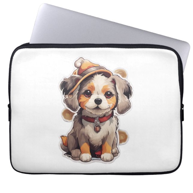 Stämmare för enstaka hund laptop fodral (Framsidan)