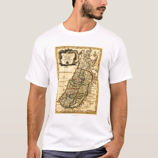 Stammarna av Israel i den PalestinePanoramic Tee (Framsida)