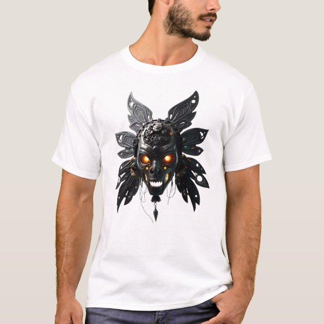 Stammask med mekanisk Vingar T Shirt (Framsida)