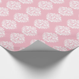 Stammask - Rosa Glossy Wrapping Papper, 30 x 6 tum Presentpapper