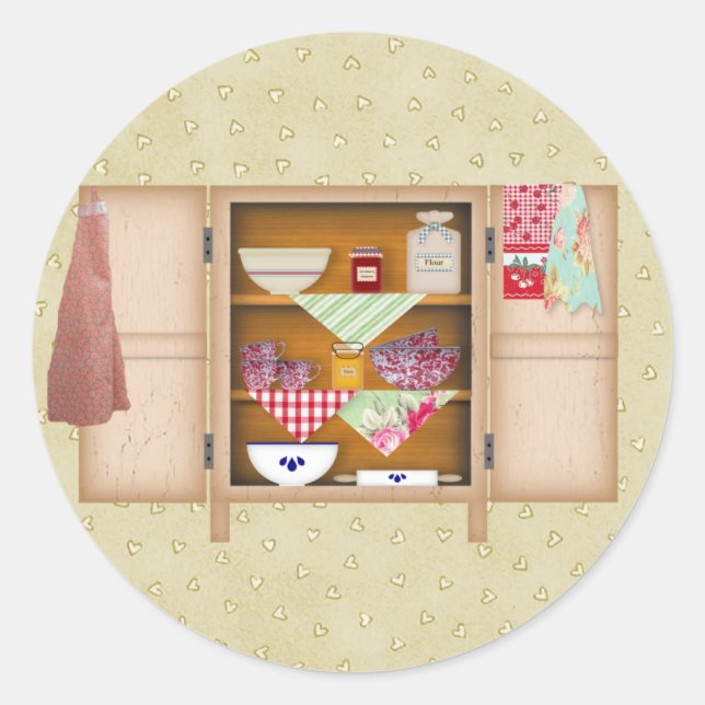 Stämmer av land-skåp runt klistermärke (Framsida)