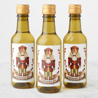 Stämmer det! Nutcracker Mini Vin Flaskor Vinetikett