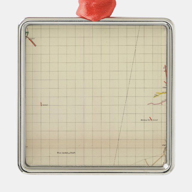 Stammins Kartor I Julgransprydnad Metall (Framsidan)