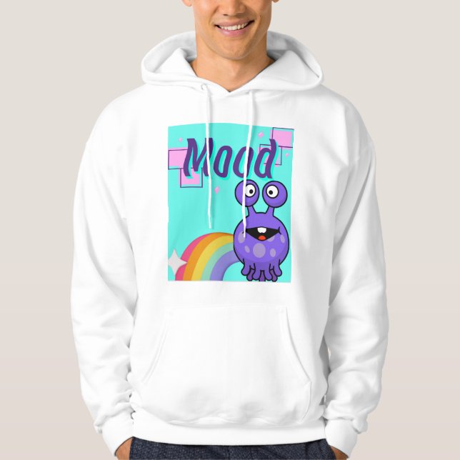 stämning, främmande regnbåge hoodie (Framsida)