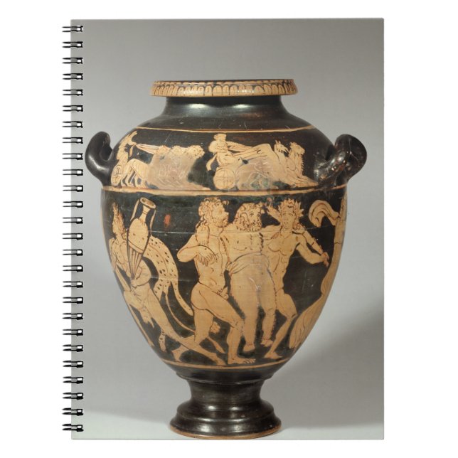 Stamnos den Dionysiac platsen, Etruscan Anteckningsbok Med Spiral (Framsidan)