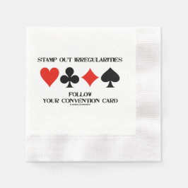 Stamp Out Irregularities Follow Convention Card Pappersservett