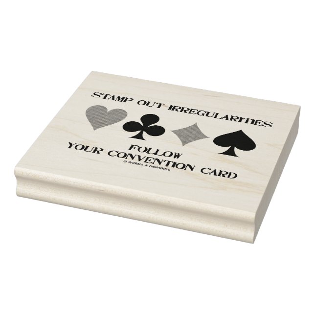 Stamp Out Irregularities Follow Convention Card Stämpel (Stämpel)