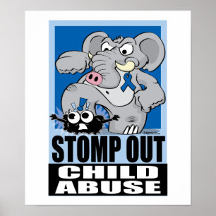 Stampa ut barnmisshandel poster