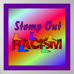 Stampa ut rasism poster