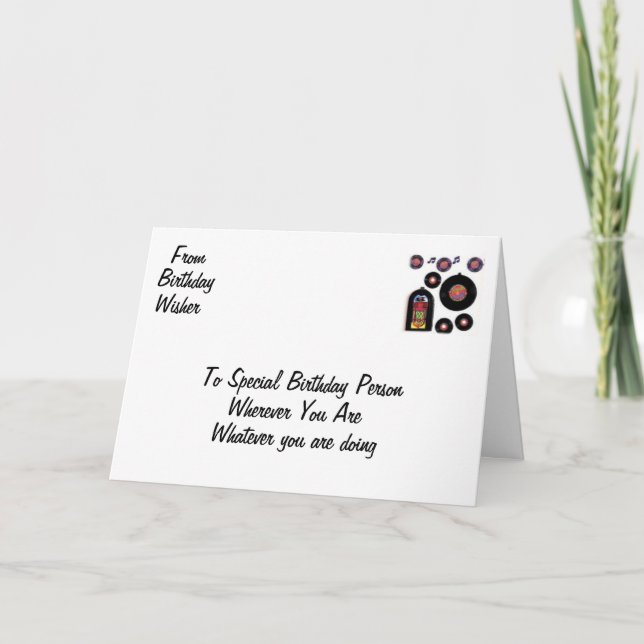 STAMPAD BIRTHDAG-ROLIGT KORT (Framsida)