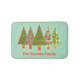 Stampad jul, Personligen Gräs i Namn Badrumsmatta