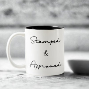 Stampad och godkänd offert Två-Tonad mugg