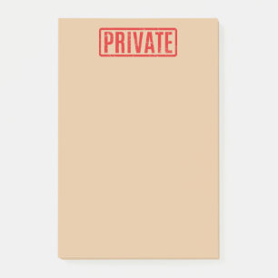 Stampade privata PostIT-anteckningar Post-it Block